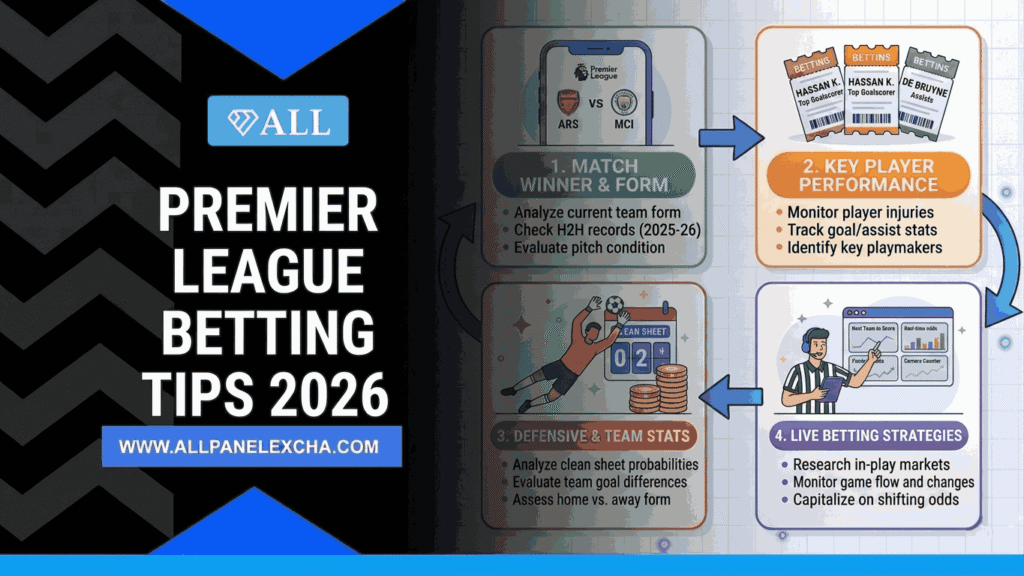 Premier League betting tips 2026 with reliable insights, structured analysis and user-friendly guide to understand match trends and strategies