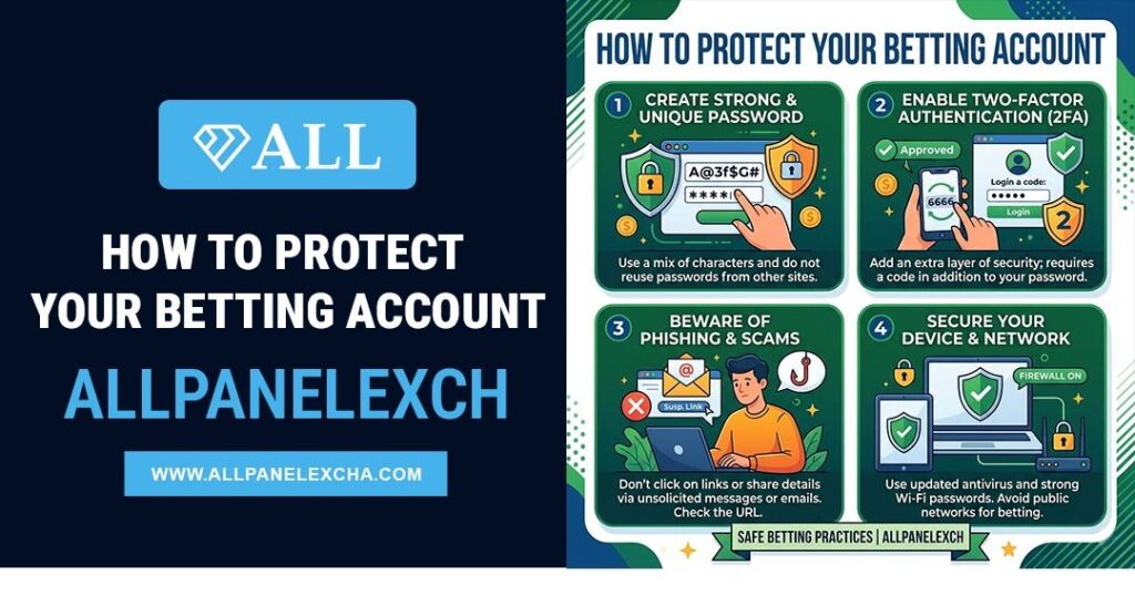 Online account security guide showing password protection, secure login practices, and account safety tips for users.