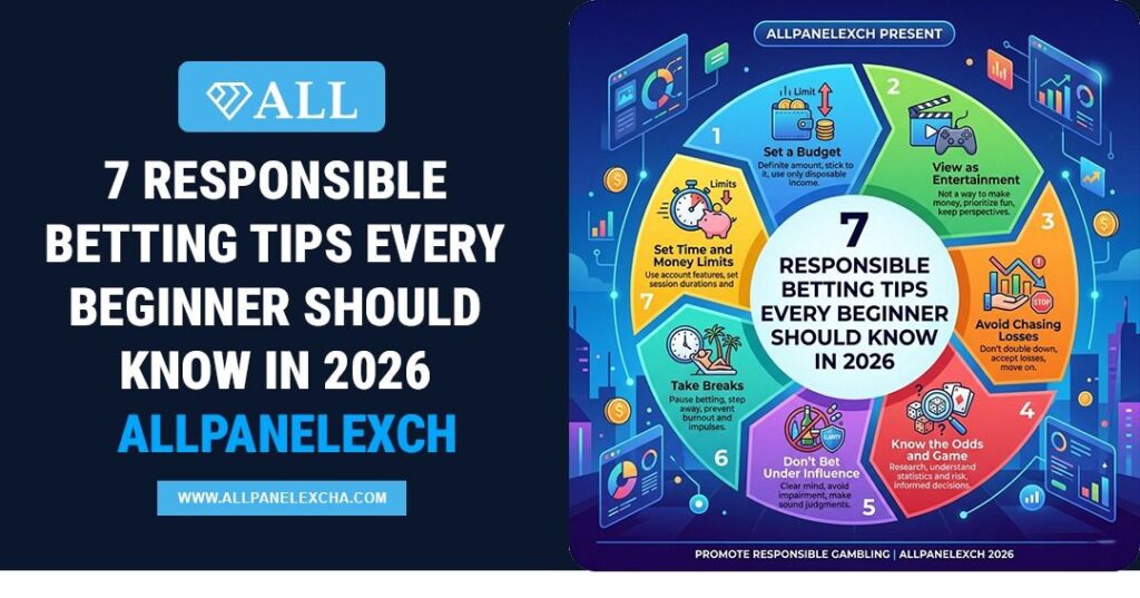 Beginner using Allpanelexch while learning responsible betting tips, budget management, secure access, and safe betting practices in 2026.