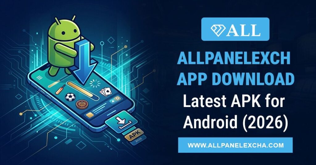Allpanelexch App Download screen showing the latest Android APK with secure access, verified guidance, and a beginner-friendly overview.