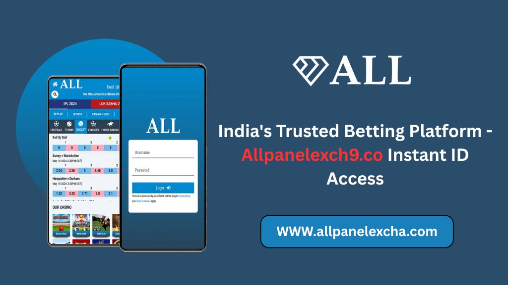 Allpanelexch9.co platform overview showing instant ID access, secure login features, user-friendly navigation, and match insights.