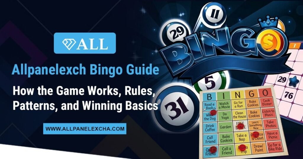 Allpanelexch Bingo guide showing bingo rules, number patterns, gameplay basics, and beginner-friendly insights