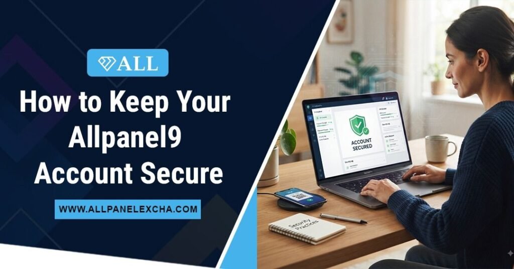 Allpanel9 account security guide showing secure login and account protection practices